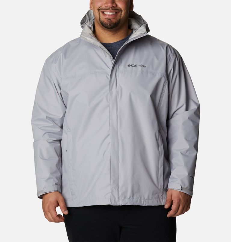 Men\'s Columbia Watertight II Rain Jackets Light Grey | Plus Size CA-XCLA4